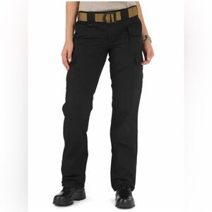 5.11 Tactical Women’s TacLite Pro Pants Ripstop 64360 Black Cargo 6 Long NEW